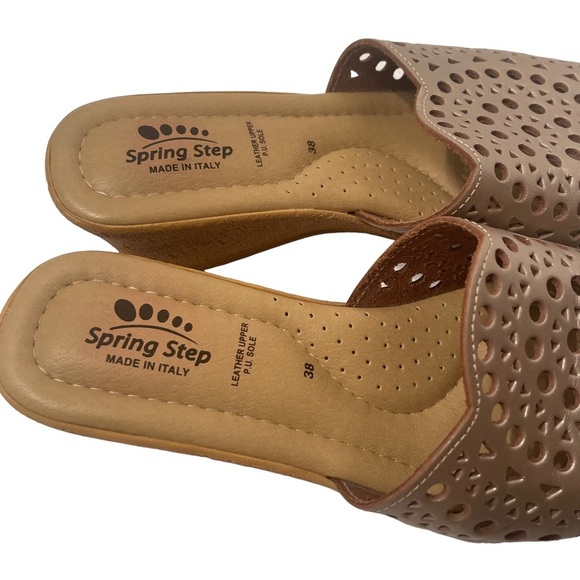 Spring Step Womens Martha Wedge Open Toed Sandal Size 38 (7.5 US) - Picture 5 of 6